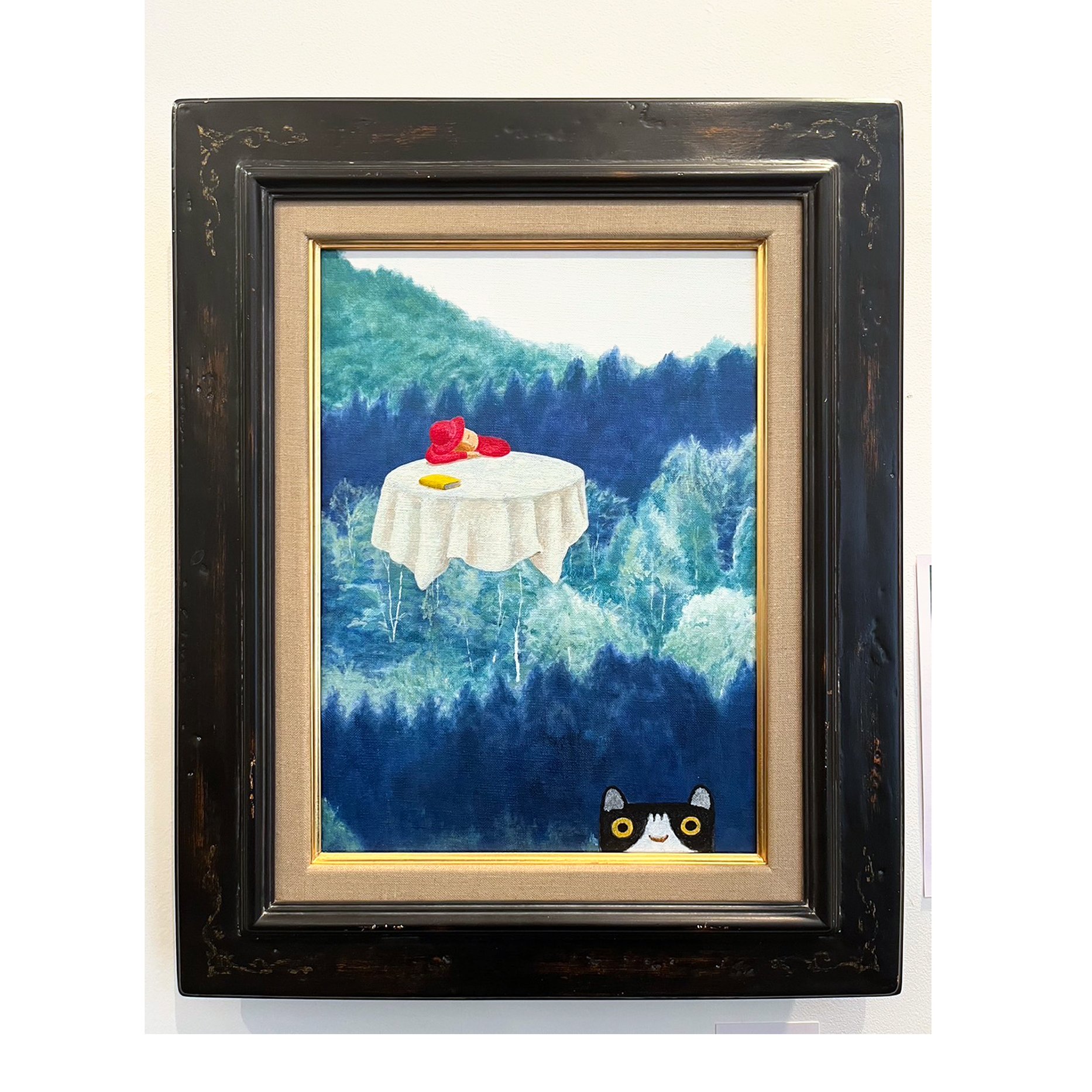 美品 成瀬政博「ふいっと」ピエゾグラフ 直筆サイン入 週刊新潮表紙絵 限定 original