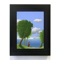 サイン入り》成瀬政博「週刊新潮」表紙絵原画「地上の光」 | 画廊