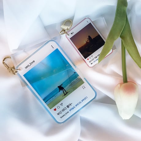 「SNSデザイン」アクリルPhotoキーホルダー