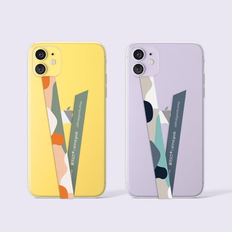 「パターン＆ストライプ柄入りのスマホストラップ 」たくさんのデザインとカーラーでスタイリッシュスマホに！