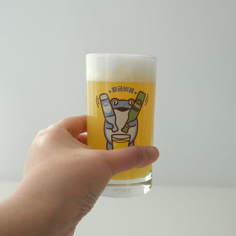 眞路カエルカスタム「焼酎」「小ビール」「大ビール」グラス
