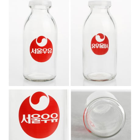 「ソウル牛乳」レトロ牛乳瓶