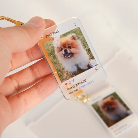 「SNSデザイン」アクリルPhotoキーホルダー