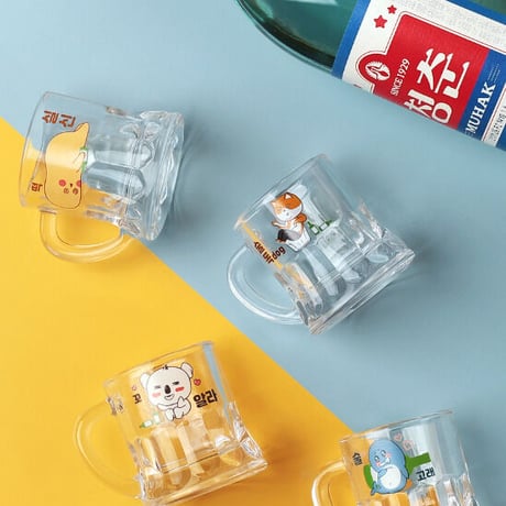 取っ手付き焼酎グラス「キャラクターシリーズ」