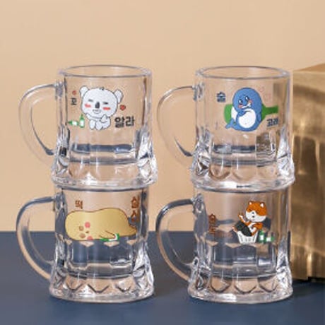 取っ手付き焼酎グラス「キャラクターシリーズ」
