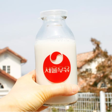 「ソウル牛乳」レトロ牛乳瓶