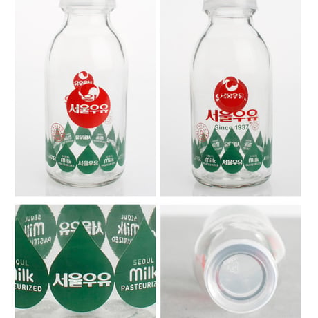 「ソウル牛乳」レトロ牛乳瓶