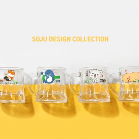 取っ手付き焼酎グラス「キャラクターシリーズ」