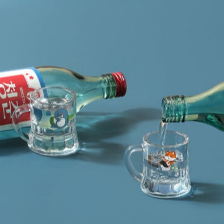 取っ手付き焼酎グラス「キャラクターシリーズ」