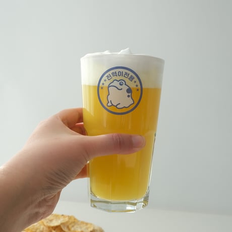 眞路カエルカスタム「焼酎」「小ビール」「大ビール」グラス