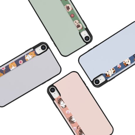 「猫柄入りのスマホストラップ」たくさんの猫とカーラーで自分が好きな猫をスマホに！