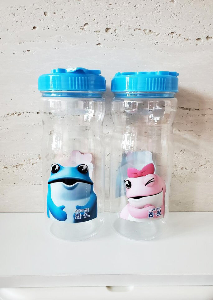 韓国 眞露 ウォーターボトル 9本セット トゥッコビ 眞露カエル」水ボトル | Woori Store