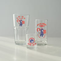 OBラガーカスタム「焼酎」「小ビール」「大ビール」グラス
