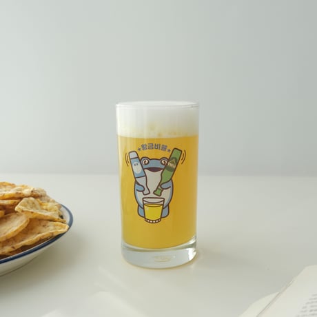 眞路カエルカスタム「焼酎」「小ビール」「大ビール」グラス