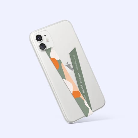 「パターン＆ストライプ柄入りのスマホストラップ 」たくさんのデザインとカーラーでスタイリッシュスマホに！