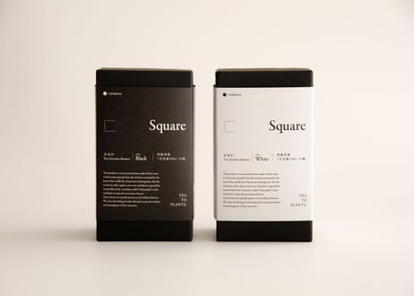 茶葉を使った和のアロマポット「Square（茶香炉）」