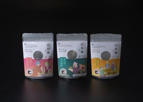Square（茶香炉）と花茶葉3種詰め合わせセット