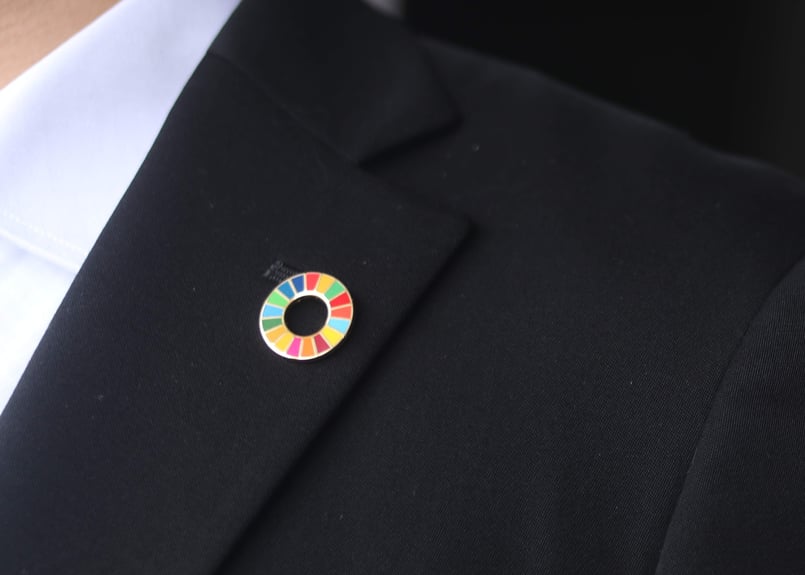 SDGs ピンバッジ　5点セット　新品未使用品 SDGsピンバッジ 5個セット - メルカリ