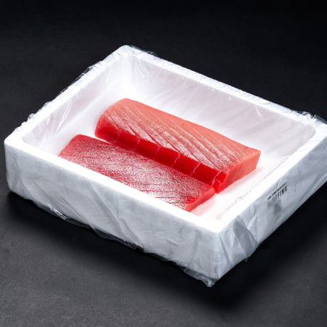 メキシコ産  養殖本マグロ  生鮮柵製品 約400g (2柵 : 赤身1＋大トロ1、または赤身1＋中トロ1)