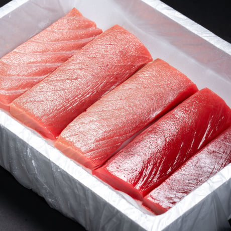 メキシコ産  養殖本マグロ  生鮮柵製品 約1,000g(5柵 : 大トロ1 + 中トロ2 ＋赤身2)