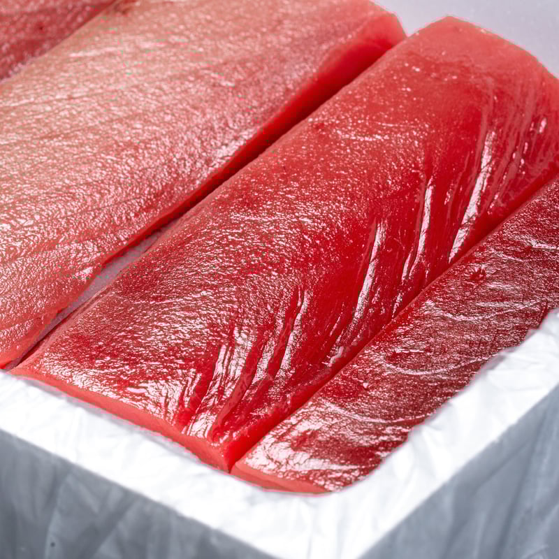 塩筋子２ｋ 本マグロ１柵 もも 国産天然本マグロ 中トロ2柵セット (100g×2) 生食用・冷凍