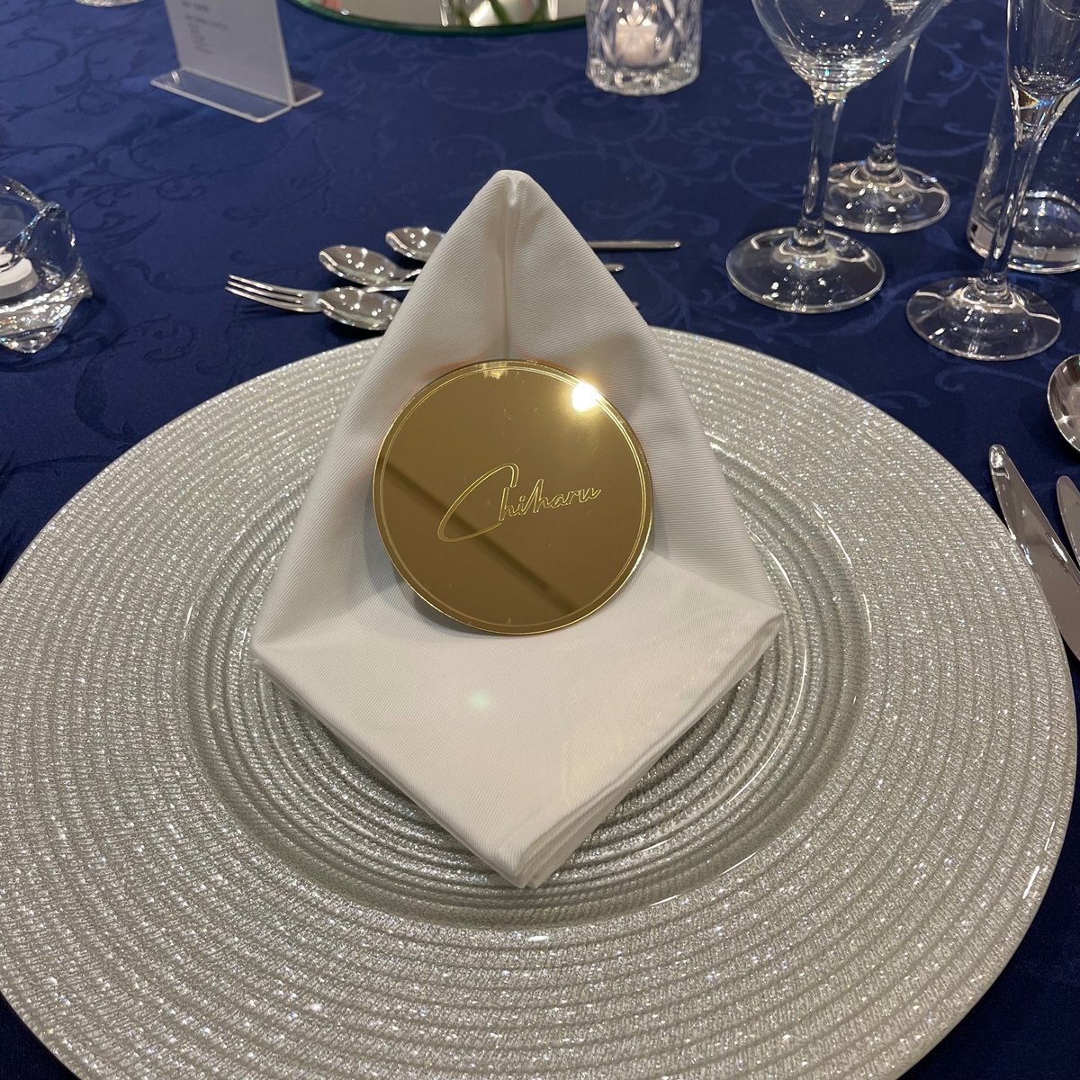 ミラーアクリル結婚式 席札】5枚セット～ | 縁璃 YUKARI