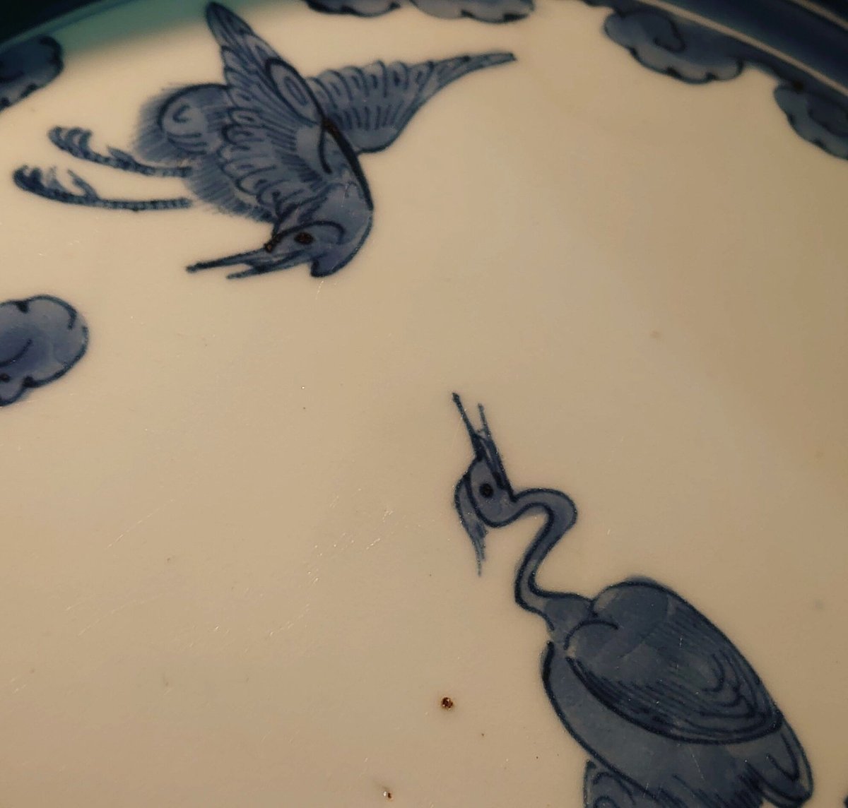 古伊万里 染付鷺紋八角皿 | SunmoonCafe