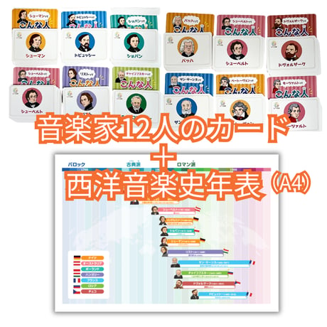 バッハもベートーヴェンも身近に感じる！有名な音楽家を集めた《こんな人カード2026》