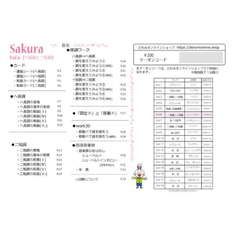 【ヘ長調とニ短調】テーマ別教材パック咲楽   SakuraVol.6(データコンテンツ)