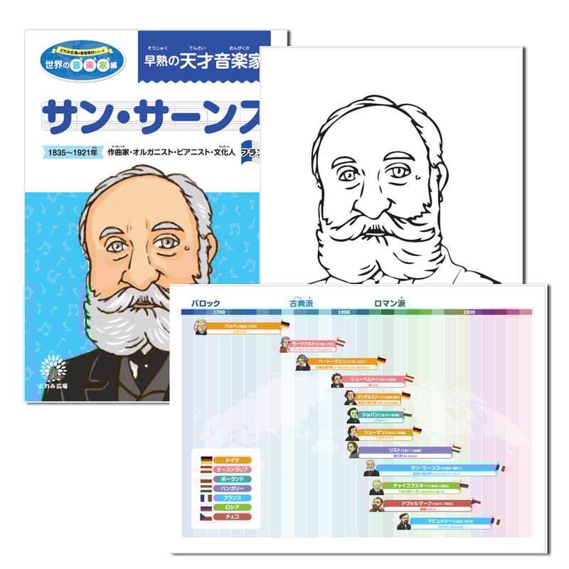 サン・サーンスで遊ぼう！音楽家あそびワクワク教材セット | どれみ