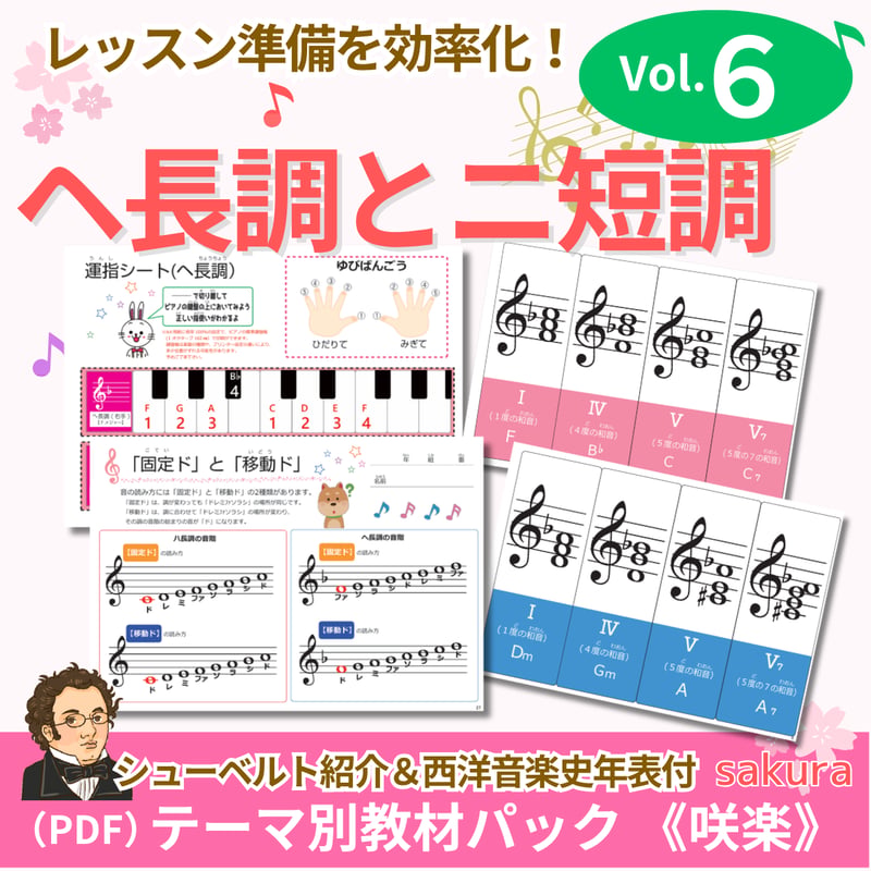ヘ長調とニ短調】テーマ別教材パック咲楽 SakuraVol.6(データ