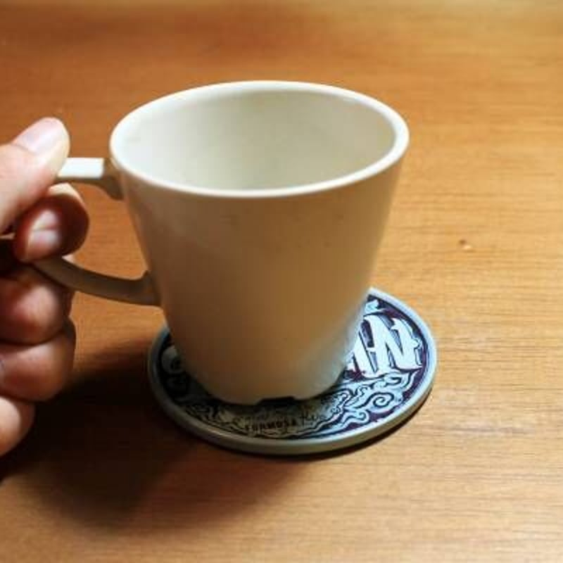 磁石式コースター【ベスパ(藍)】 マグネットコースター 台湾製