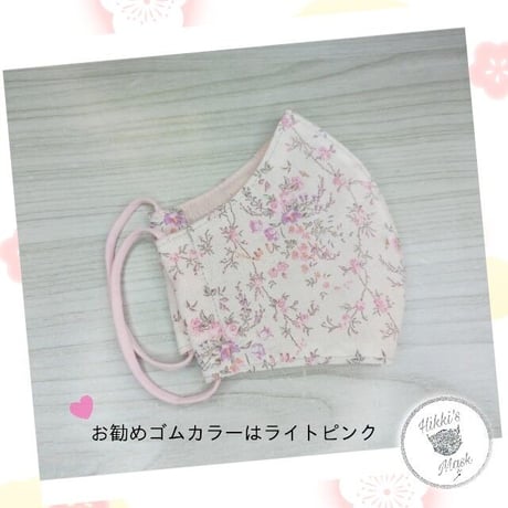 3D立体マスク 春マスク 春桜花柄