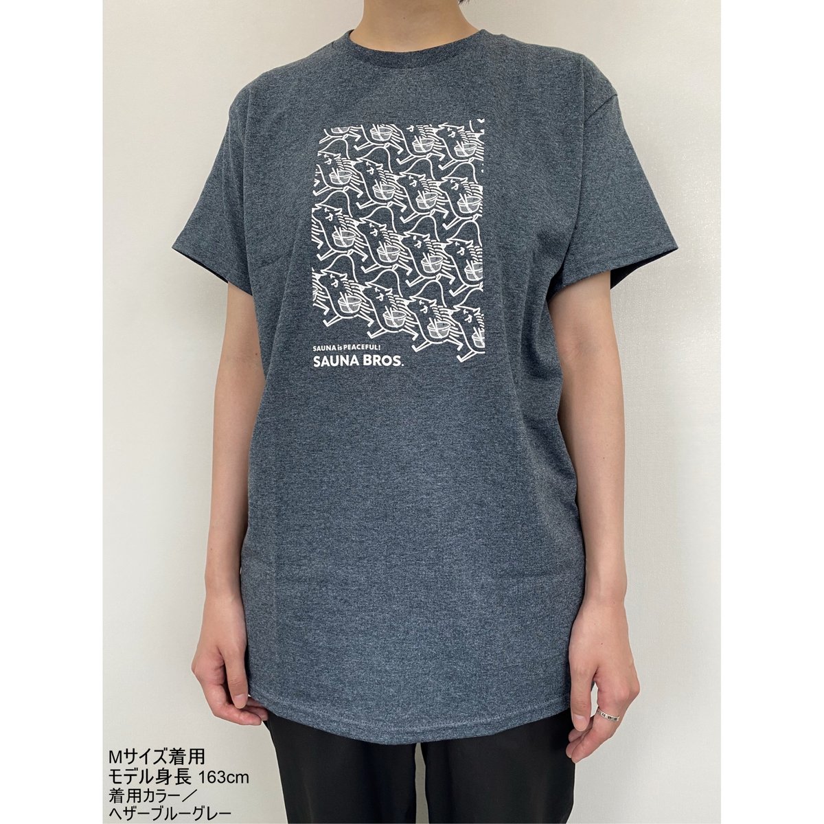 ピースフルピースくんTシャツ（ナチュラルキナリ） | SAUNA BROS.