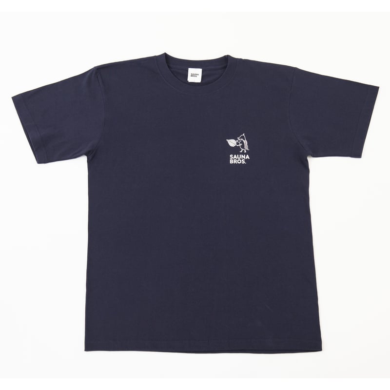 ちょこっとちらっとピースくんTシャツ（ネイビー） | SAUNA BROS.