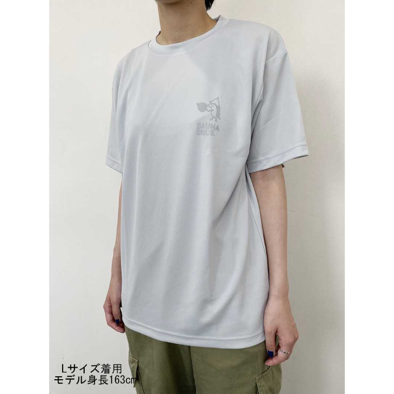 サラッとピースくんドライTシャツ（メタリックストーン