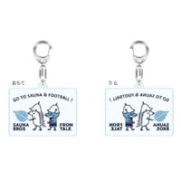 【数量限定】SAUNA BROS.×フロンターレ　アクリルキーホルダー　ピースくん&ふろん太
