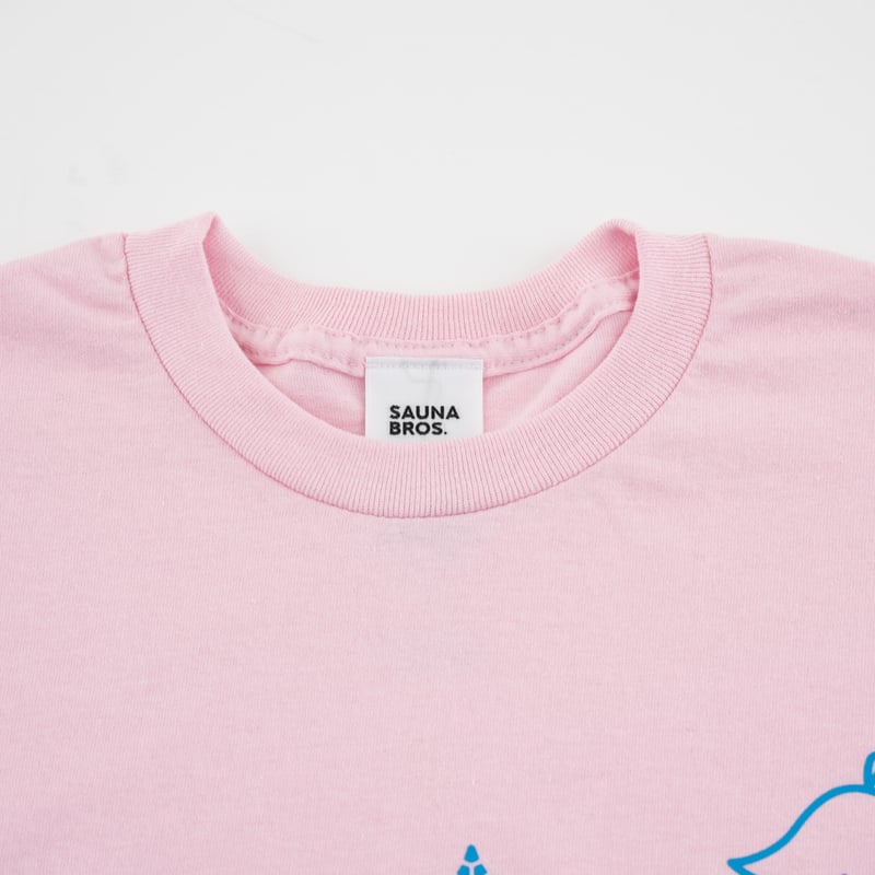 くるりんピースくんTシャツ（ライトピンク） | SAUNA BROS.