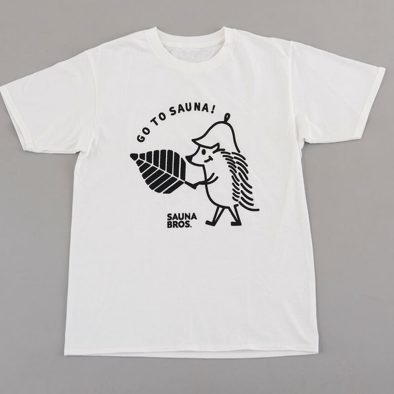 でかでかピースくんTシャツ（白） | SAUNA BROS.