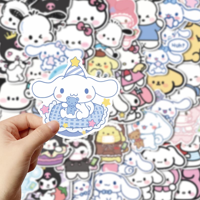 60枚 らくがきサンリオキャラクターズG 防水ステッカー シール | aboo