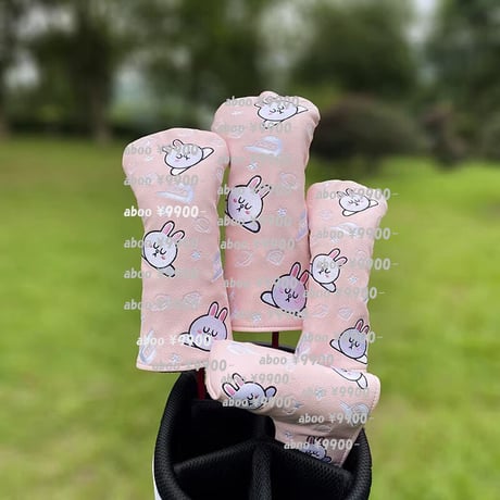 ラインフレンズ　ヘッドカバー　４点セット　ゴルフ　ブラウン　コニー　サリー