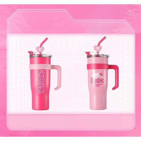Barbie バービー　大容量ストロー付きタンブラー　日本未発売品