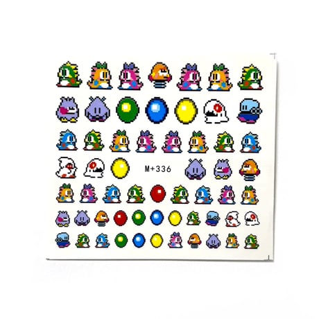パズルボブル★M336　ウォーターネイルシール　ネイルステッカー