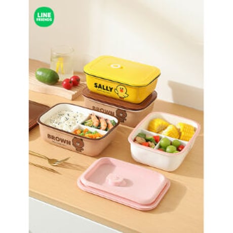 ■受注発注商品　LINE FRIENDS　 陶器お弁当箱　グラタン皿　ランチボックス
