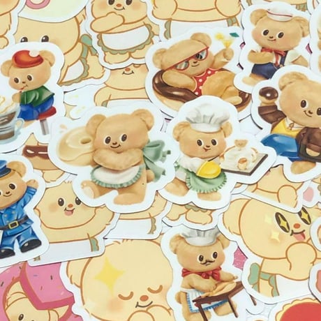 40枚　Butterbear　バターベア　防水シール