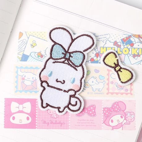サンリオ刺繍シール　海外輸入品　マイメロ　シナモン　キティ　プリン　ワッペン　アップリケ