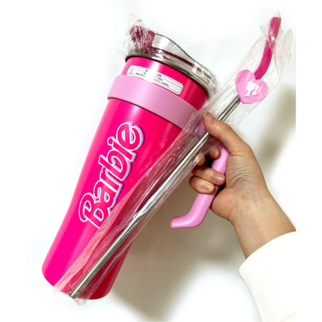 Barbie バービー　大容量ストロー付きタンブラー　日本未発売品