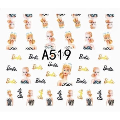 Barbie★A519　バービー　ネイルシール　ウォーターネイルシール