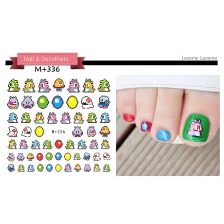 パズルボブル★M336　ウォーターネイルシール　ネイルステッカー