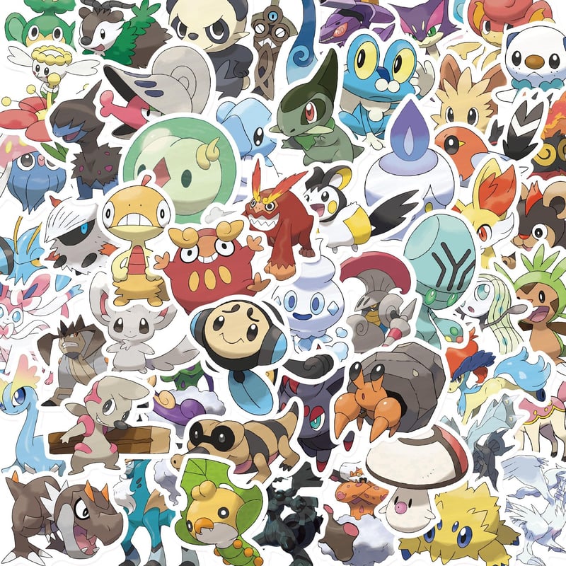 60枚 ポケモンN 防水ステッカー シール | aboo